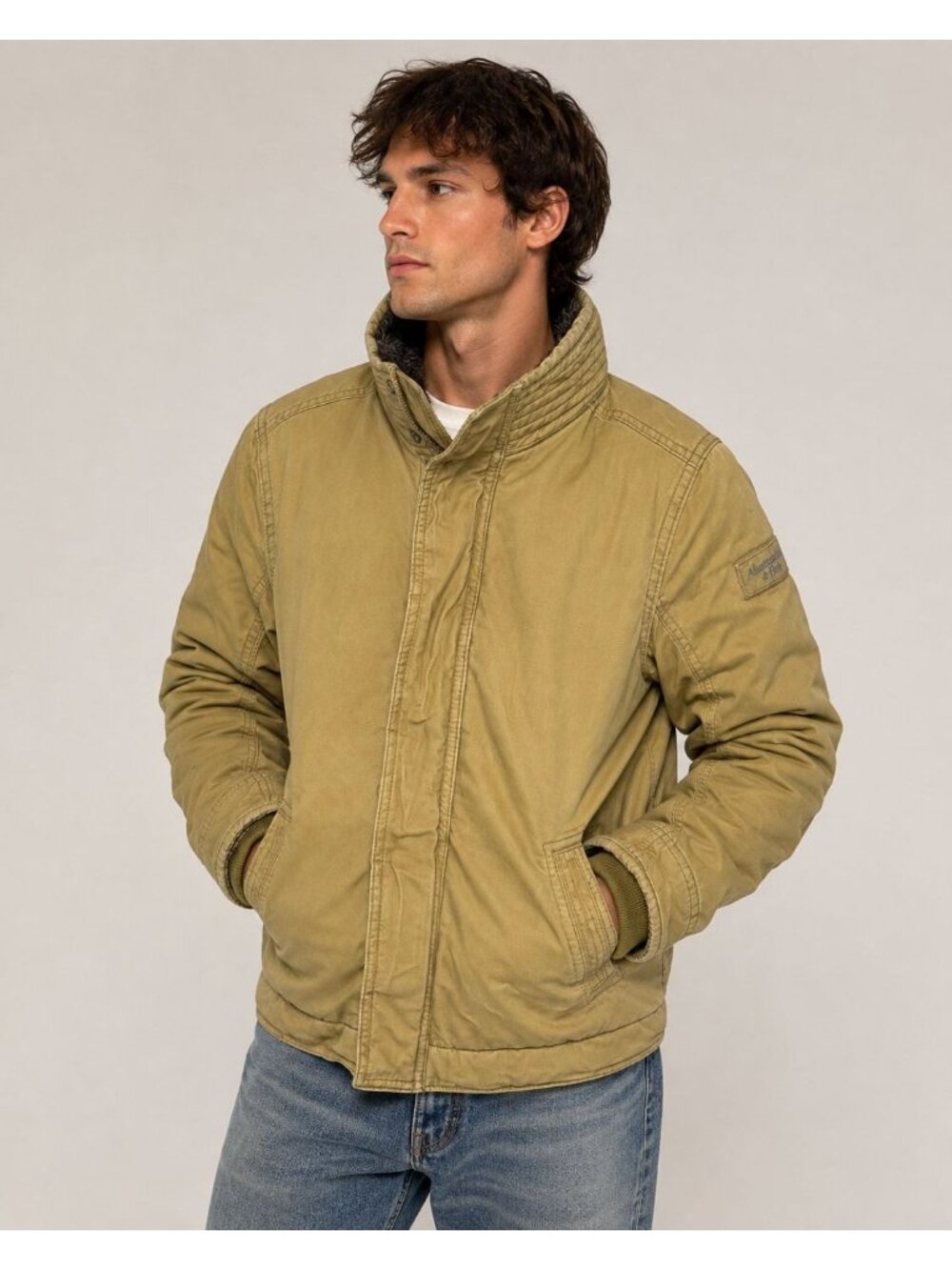 Vintage Y2K Abercrombie & Fitch Adirondack Jacket Mens XL Fur Lined Coat A&F